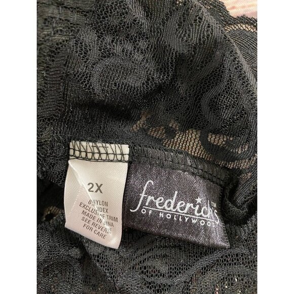 Frederick's Of Hollywood Sheer Black Lace Body Suit - 2XL - Picture 7 of 11
